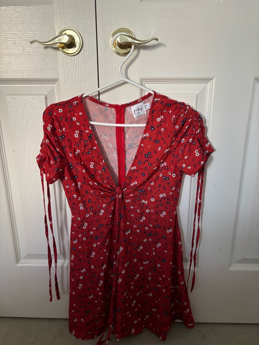 Princess Polly Red Floral Midi Dress